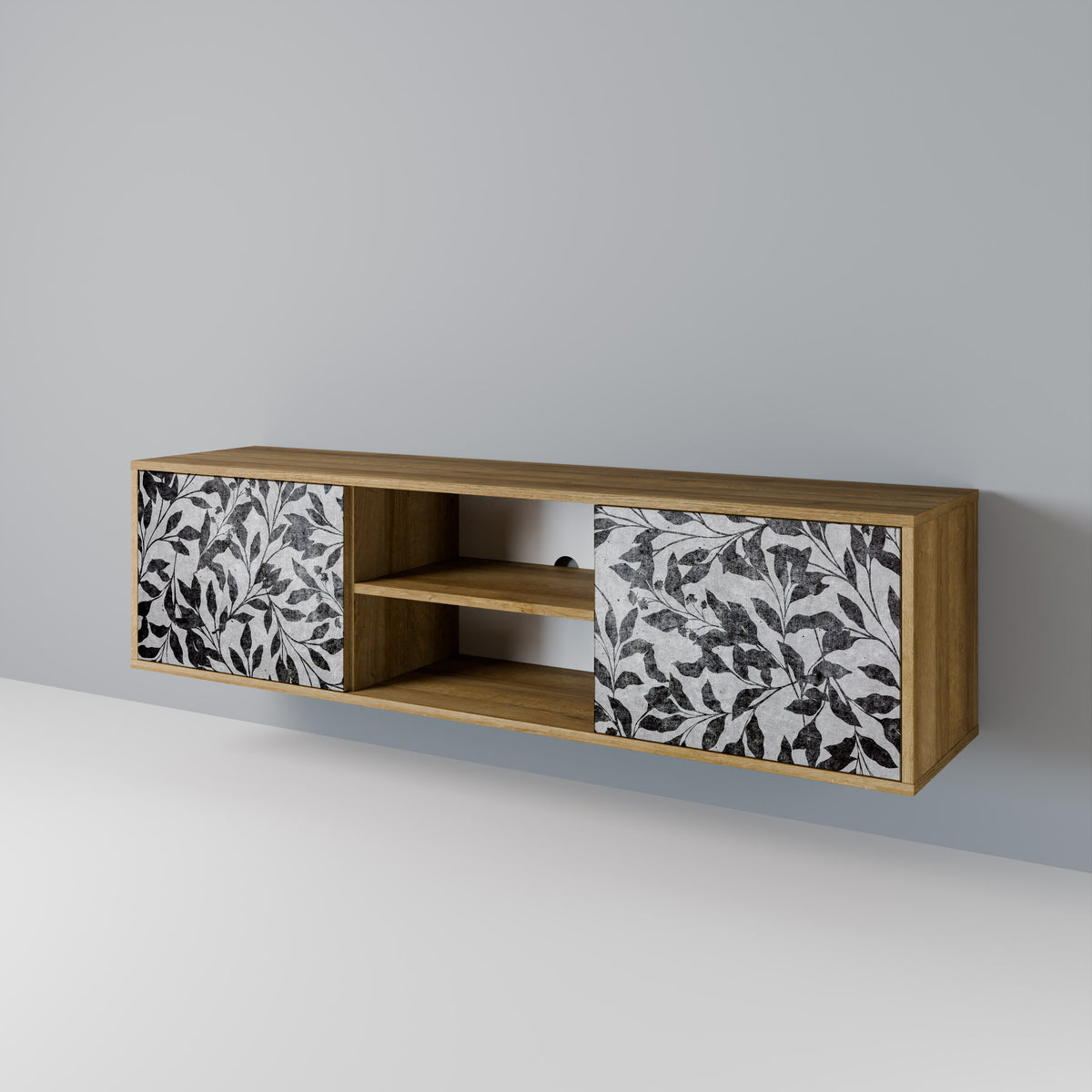 CHARCOAL SPROUT 2-Door TV Cabinet