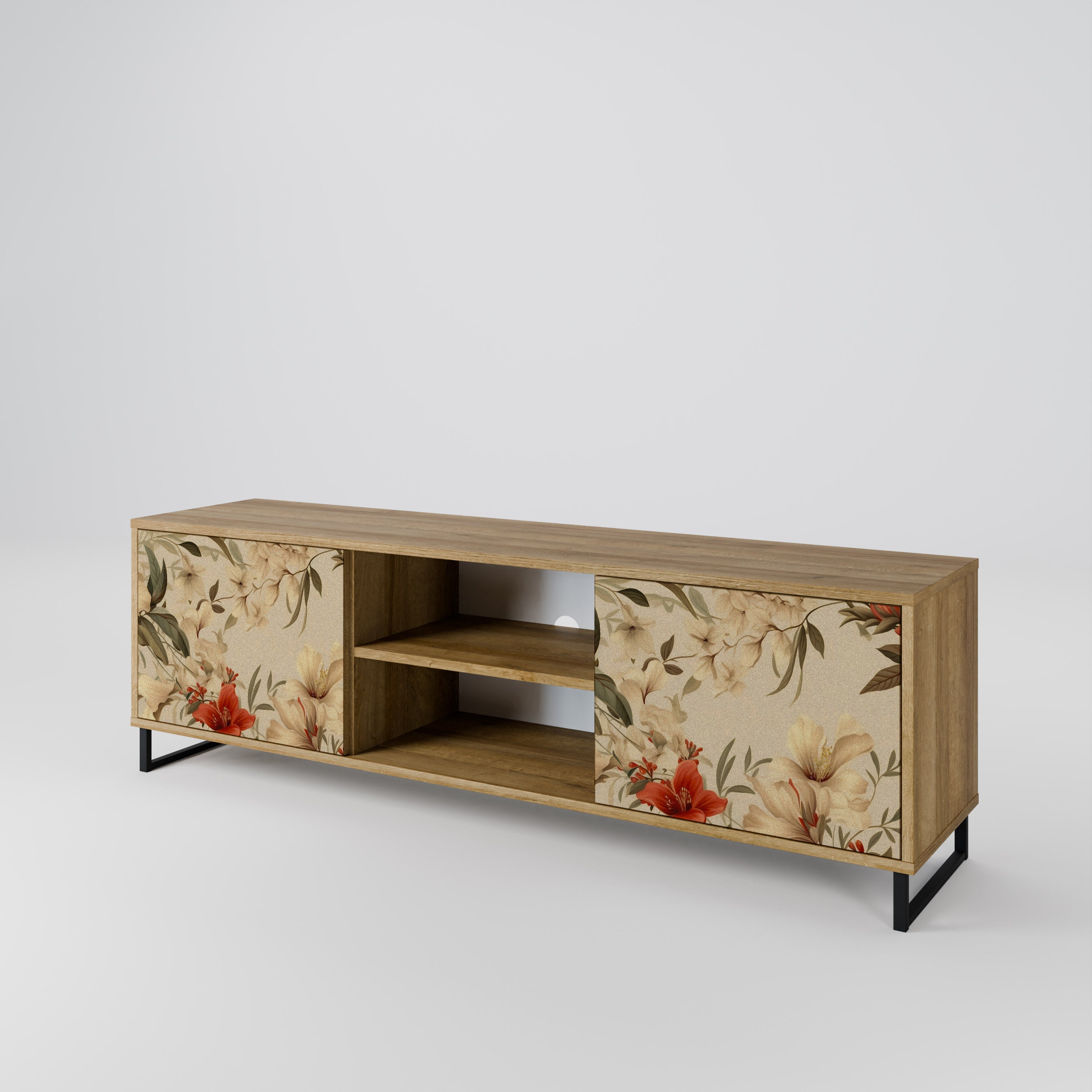 BLOOMING HARMONY 2-Door TV Cabinet
