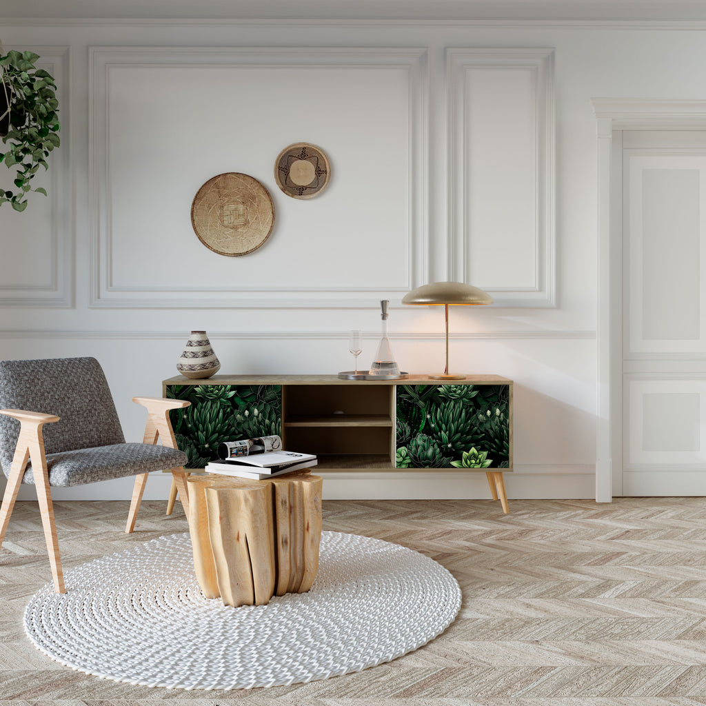 SUCCULENT JUNGLE 2-Door TV Cabinet