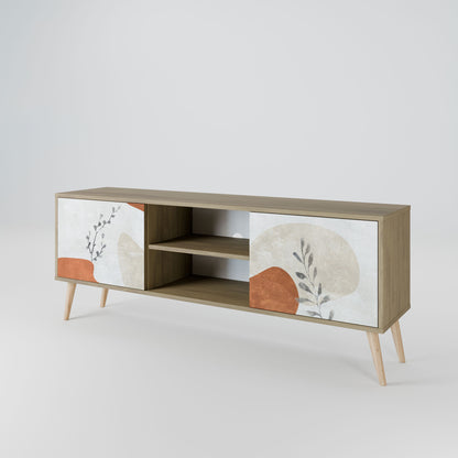 TRANQUIL TWIG 2-Door TV Stand in Oak Effect