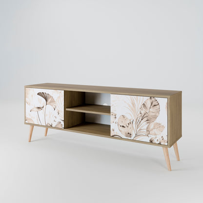 WILD TENDERNESS 2-Door TV Stand in Oak Effect