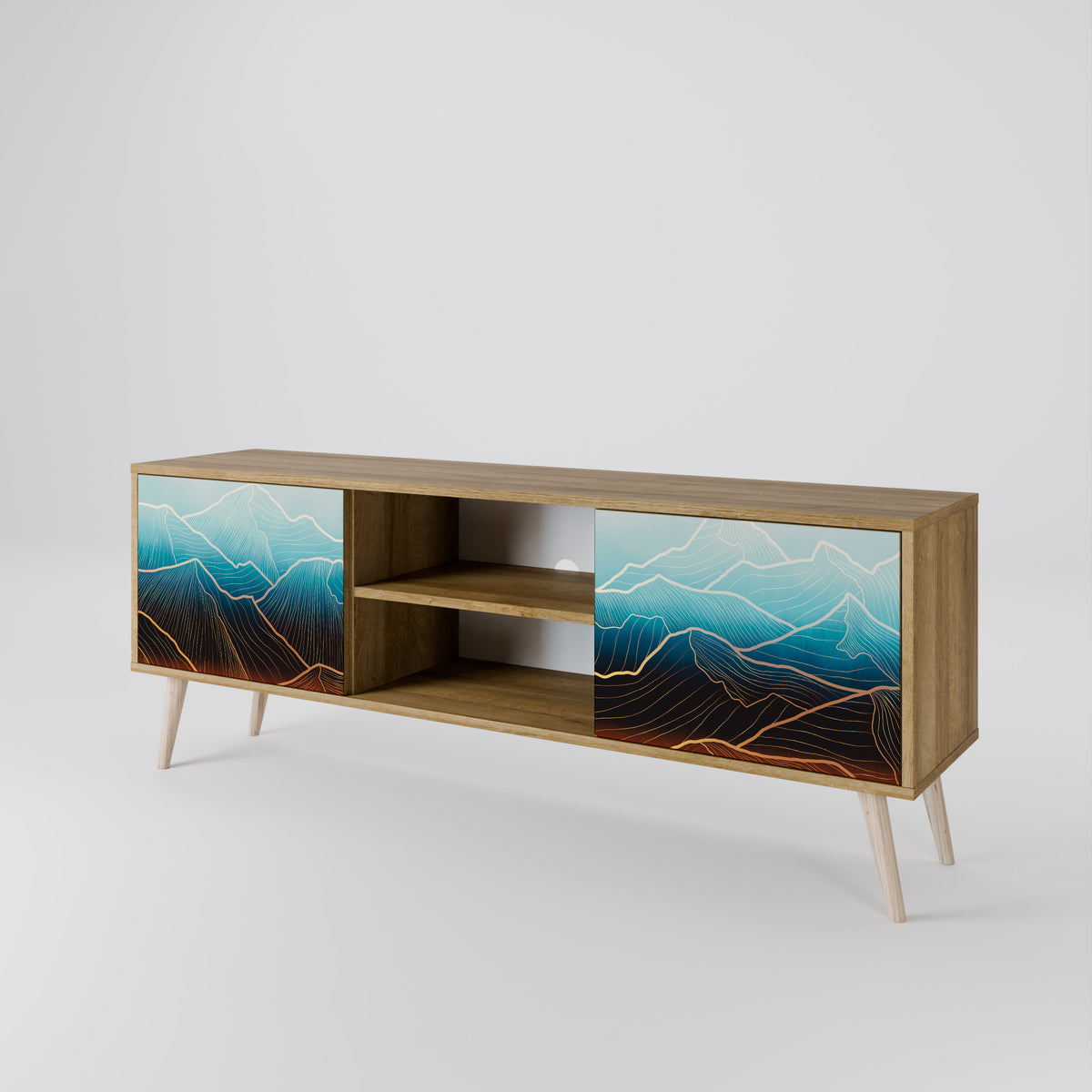 LUNAR SECRETS 2-Door TV Cabinet