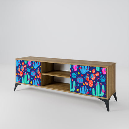 CACTUS VIBES Mueble de TV de 2 Puertas