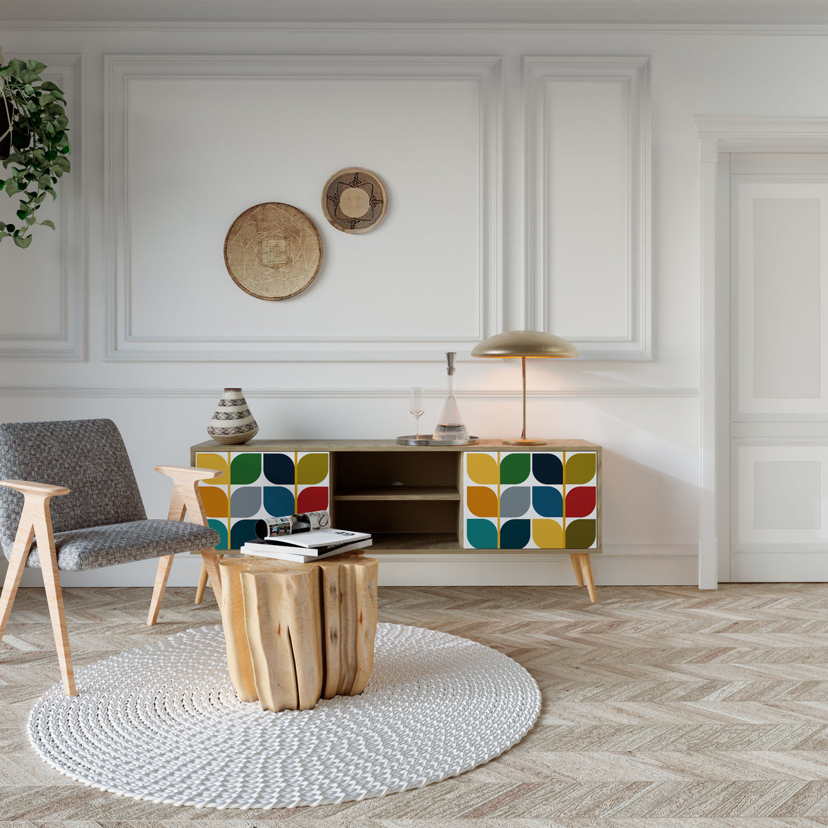 WEIGHTLESS HOURS Έπιπλο τηλεόρασης 2-θυρών