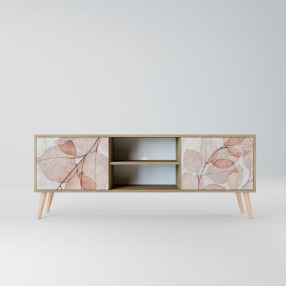 AUTUMN FRAGILITY 2-Door TV Stand in Oak Effect