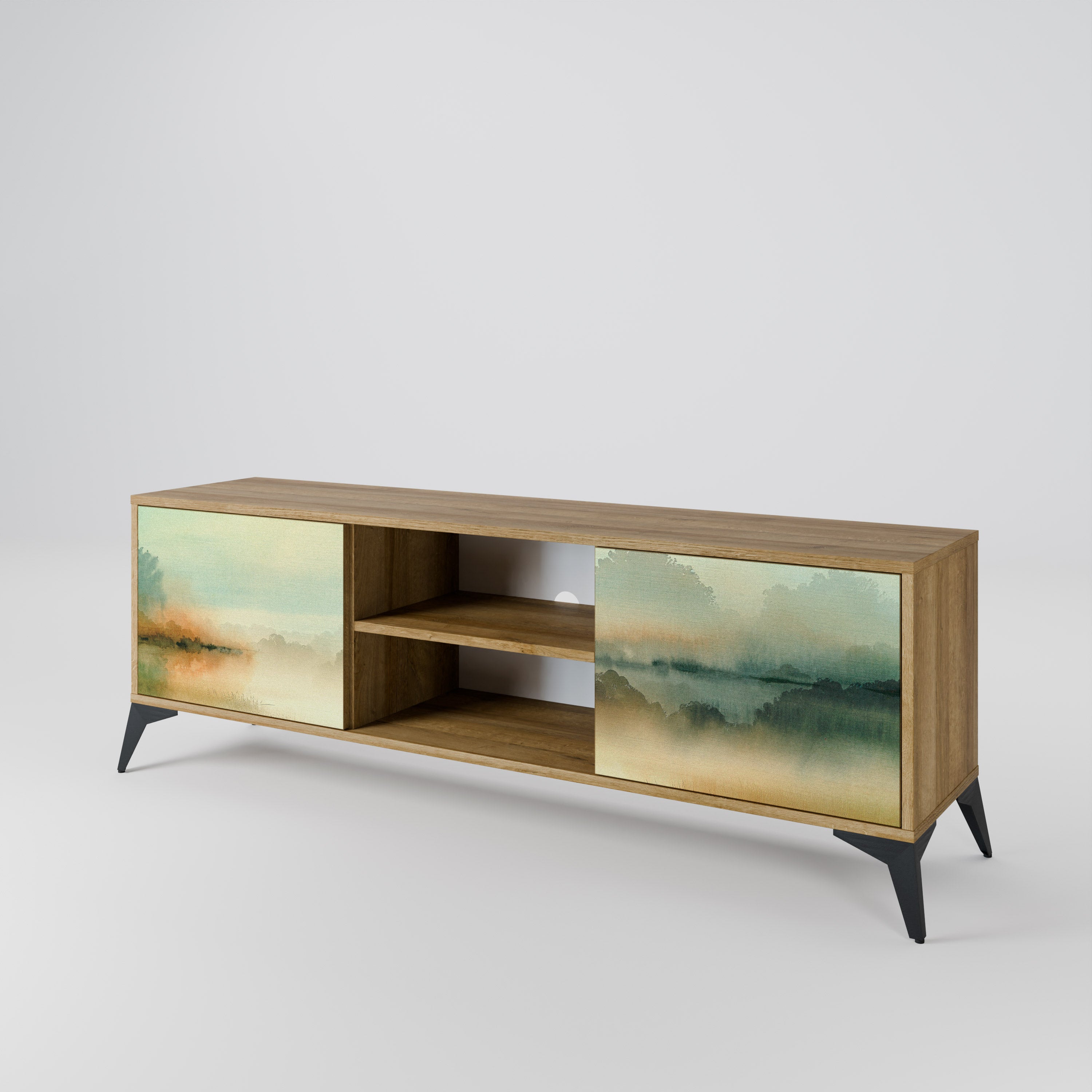 MORNING BY THE LAKE 2-Door TV Cabinet