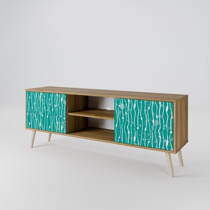 TURQUOISE RAIN 2-Door TV Cabinet