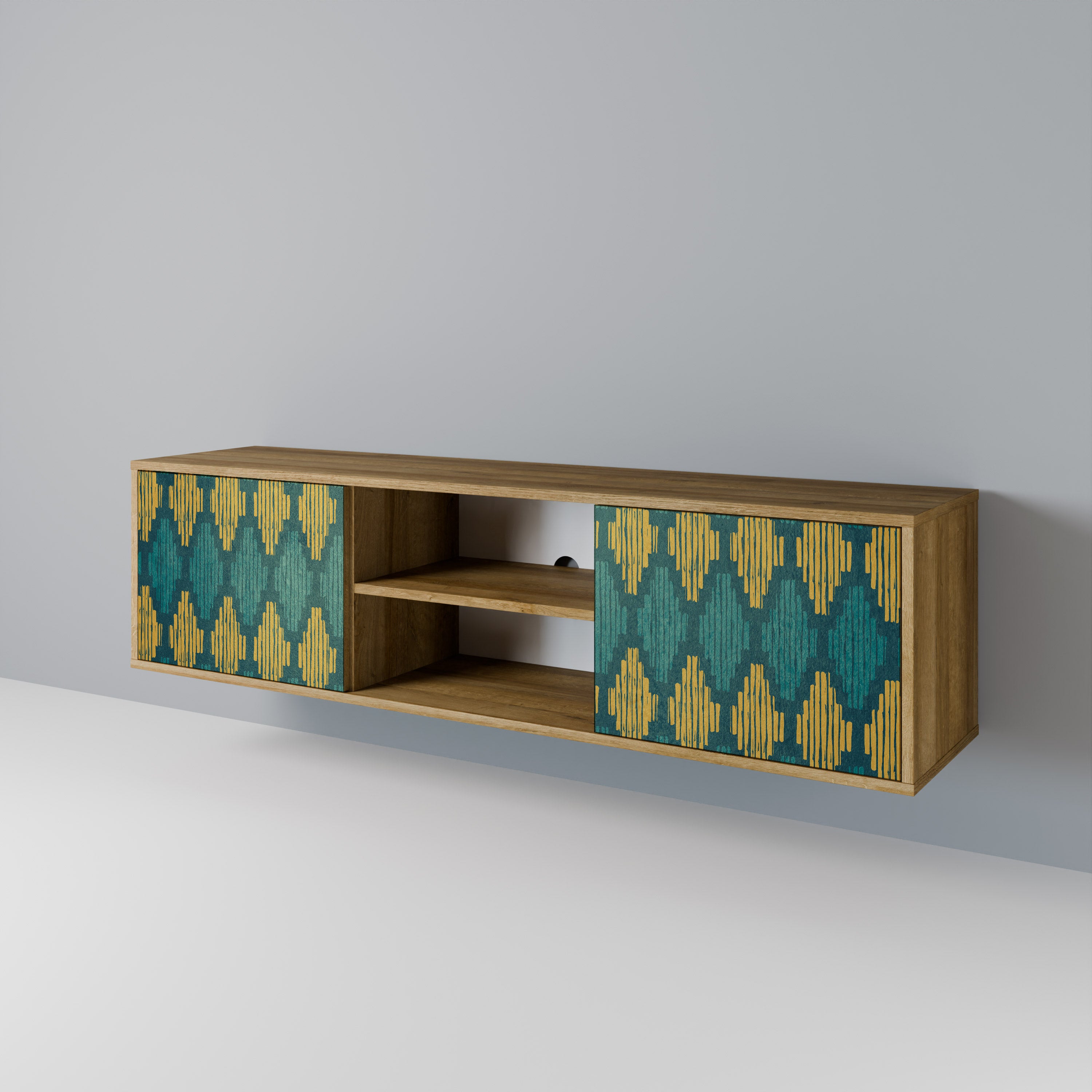POLYGONS 2-Door TV Cabinet