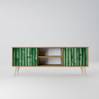 NATURAL GREEN 2-Door TV Cabinet
