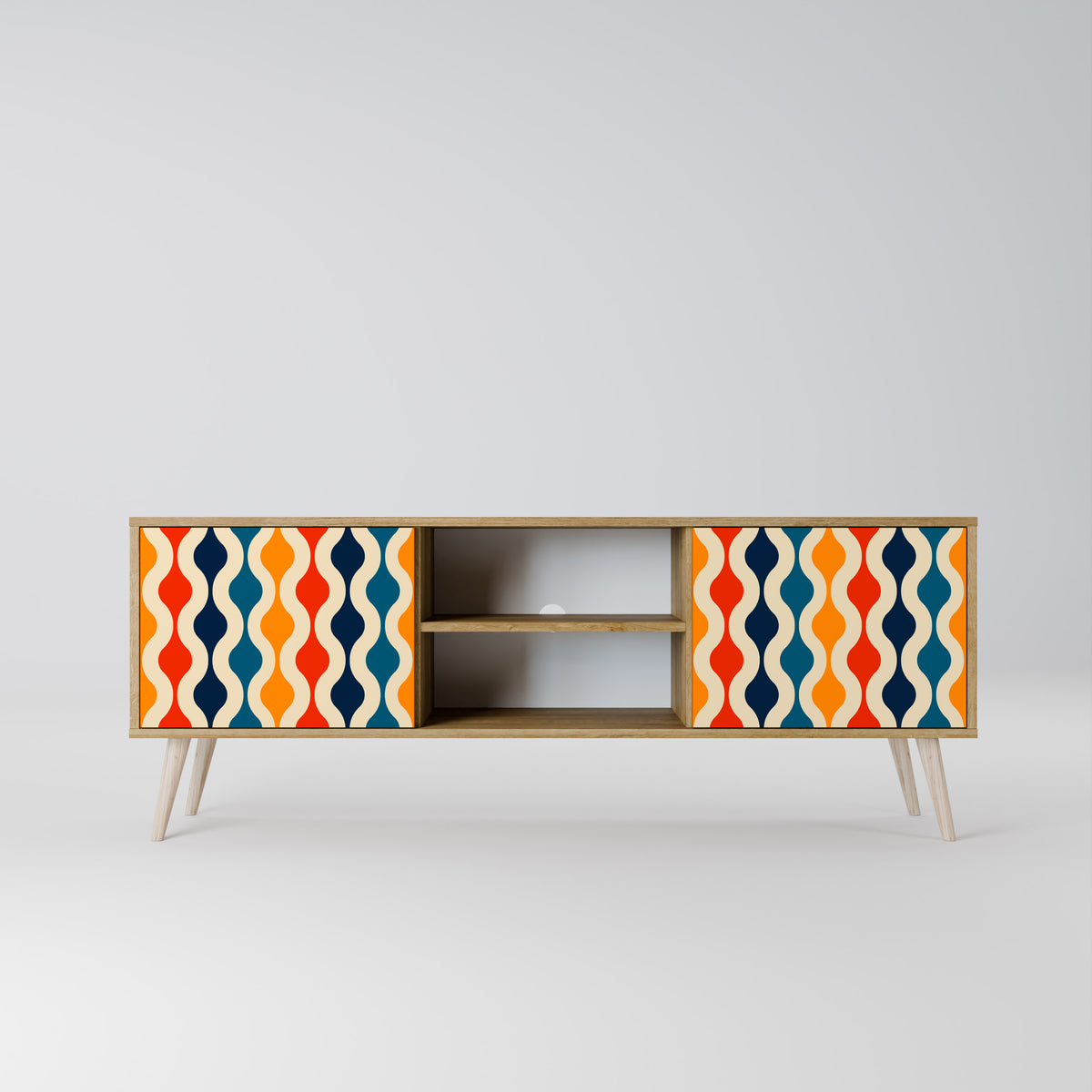 COLORFUL NOSTALGIA 2-Door TV Cabinet