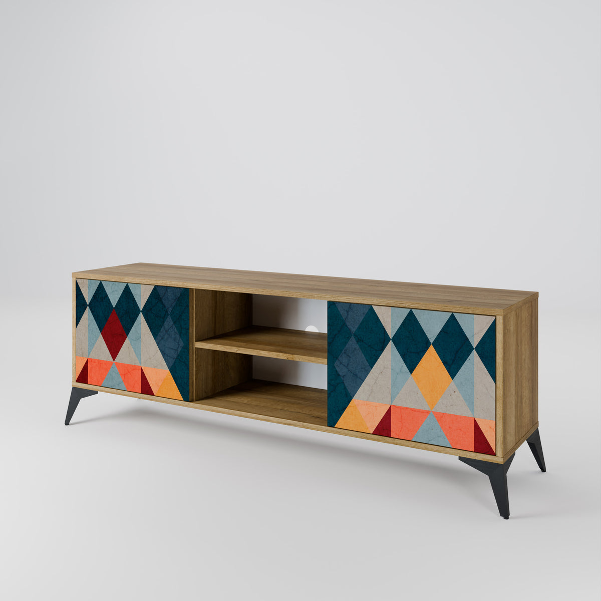 CRACKED ILLUSION 2-Door TV Cabinet