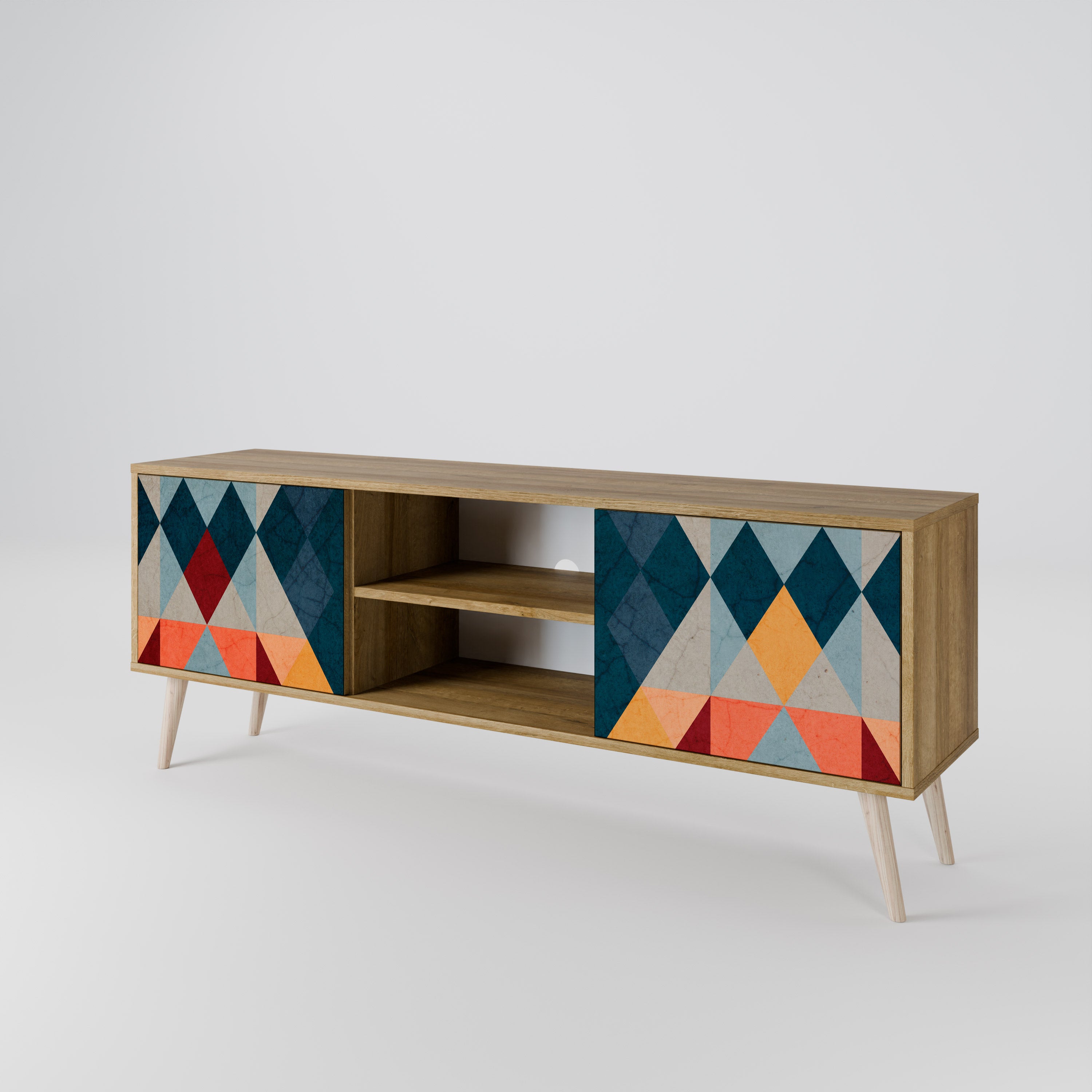 CRACKED ILLUSION 2-Door TV Cabinet