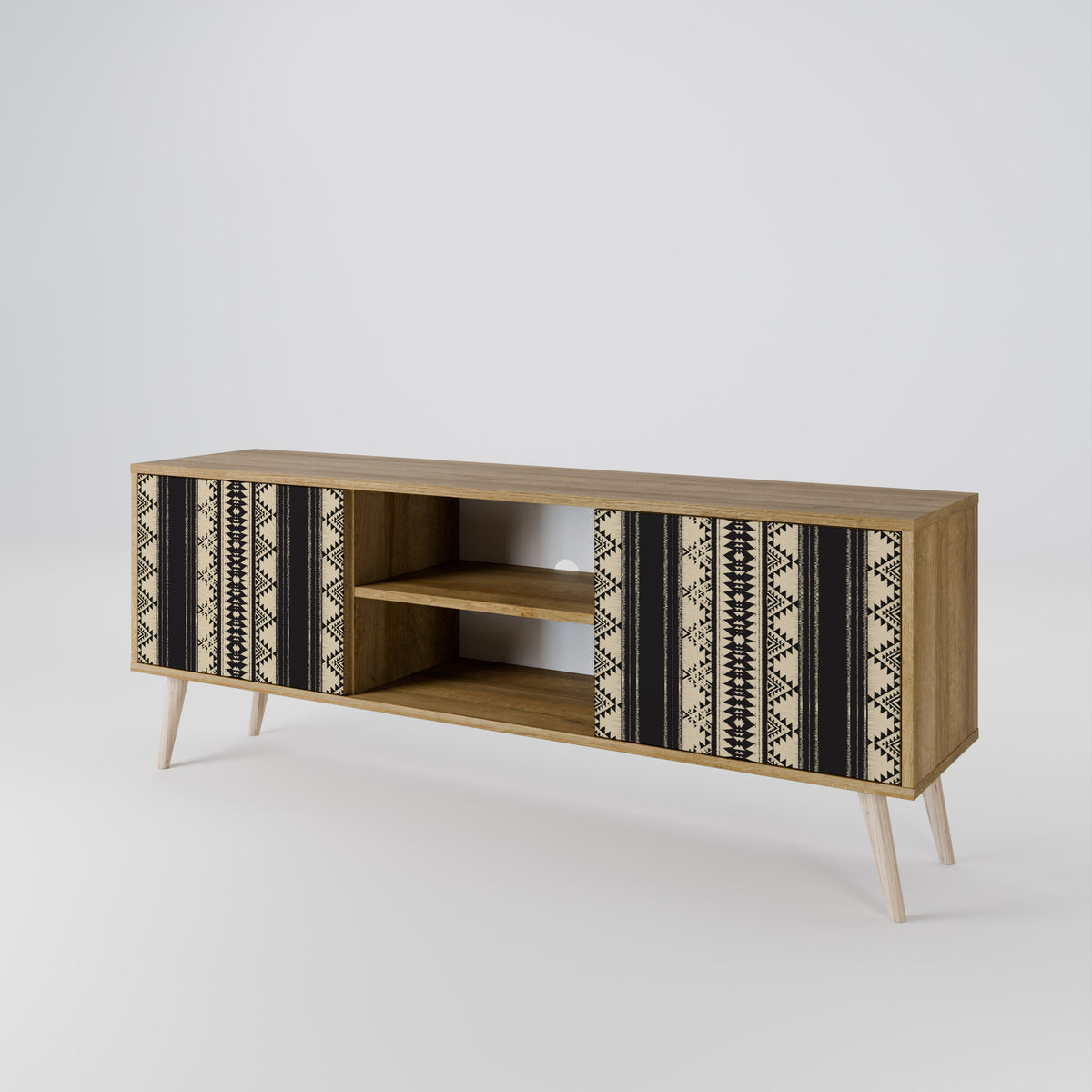 AZTEC Mueble de TV de 2 Puertas