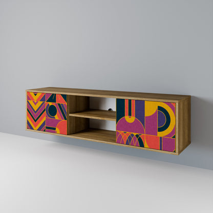 ELECTRIC PATTERNS Mueble de TV de 2 Puertas