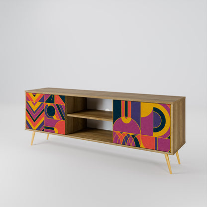 ELECTRIC PATTERNS Mueble de TV de 2 Puertas