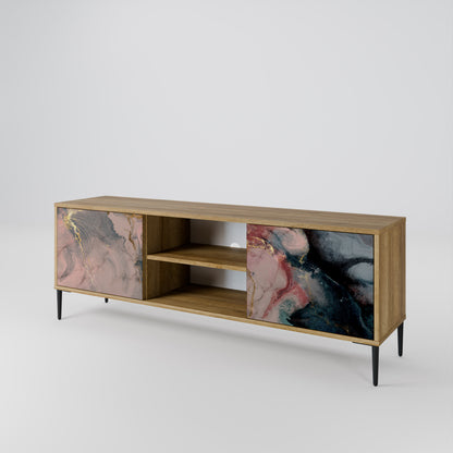 GILDED SWIRLS Mueble de TV de 2 Puertas