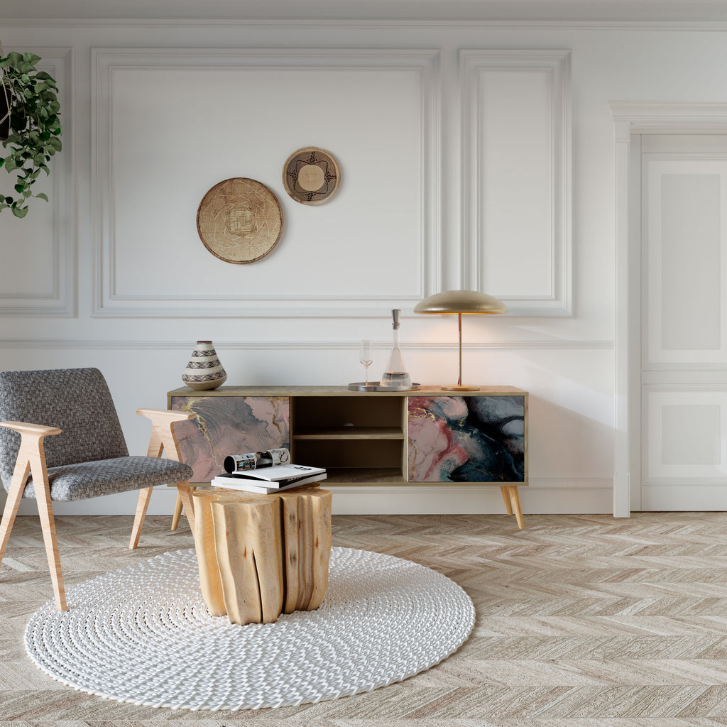 GILDED SWIRLS Móvel de TV de 2 Portas