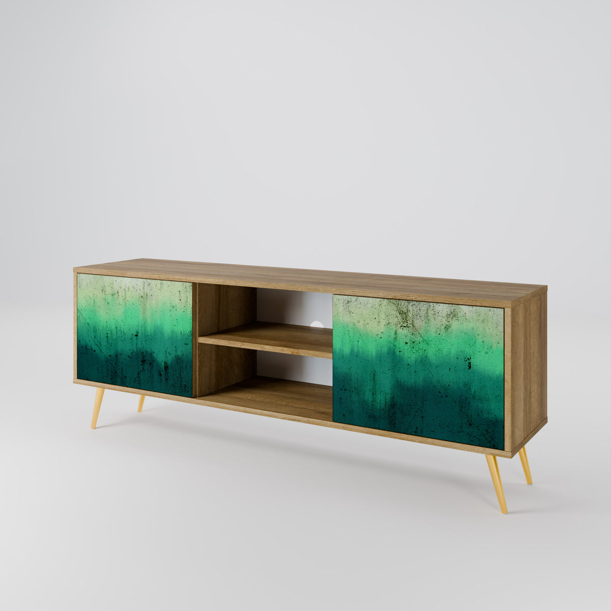 NORTHERN LIGHTS Mueble de TV de 2 Puertas