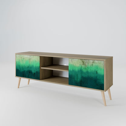 NORTHERN LIGHTS 2-Door TV Stand in Oak Effect