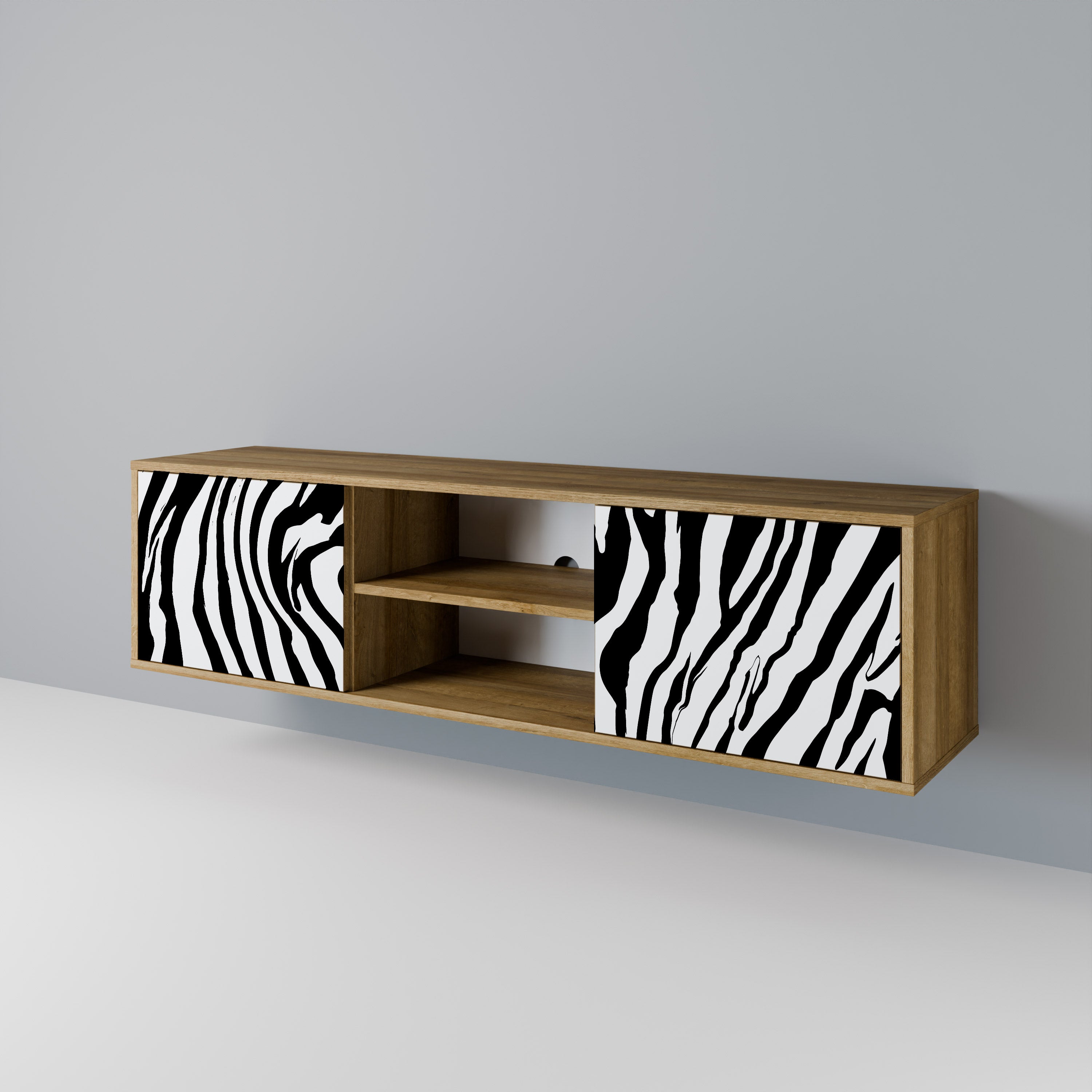 SPLENDID ZEBRA 2-türiges TV-Lowboard