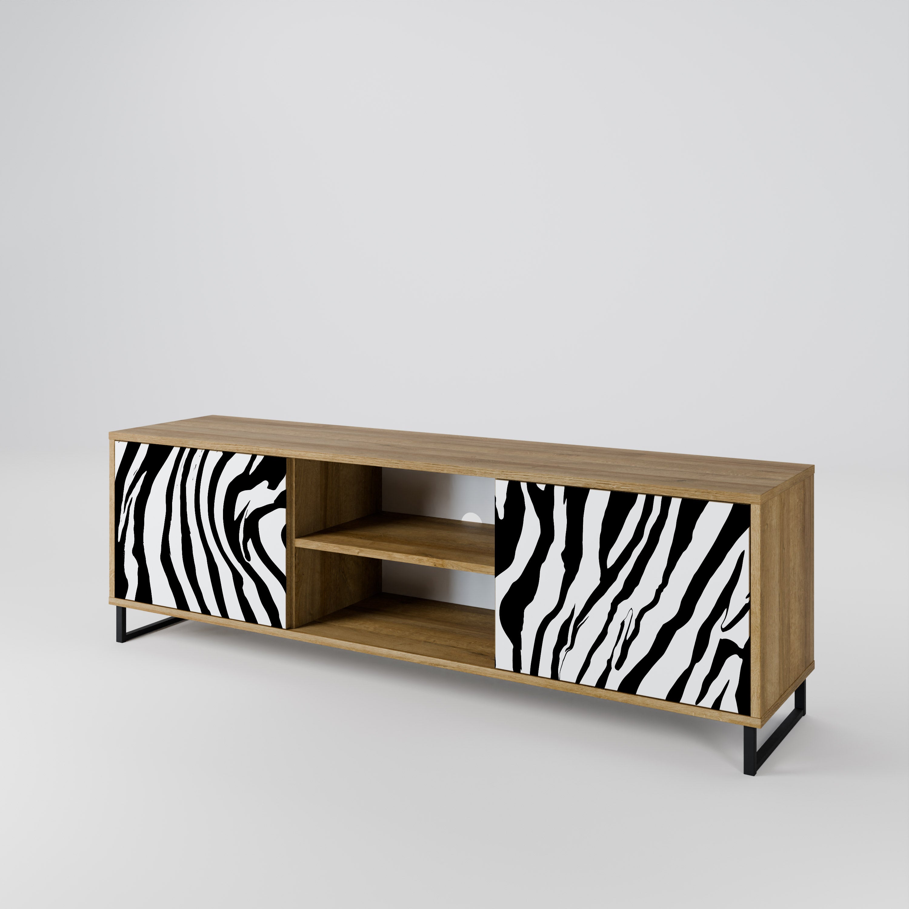 SPLENDID ZEBRA 2-türiges TV-Lowboard