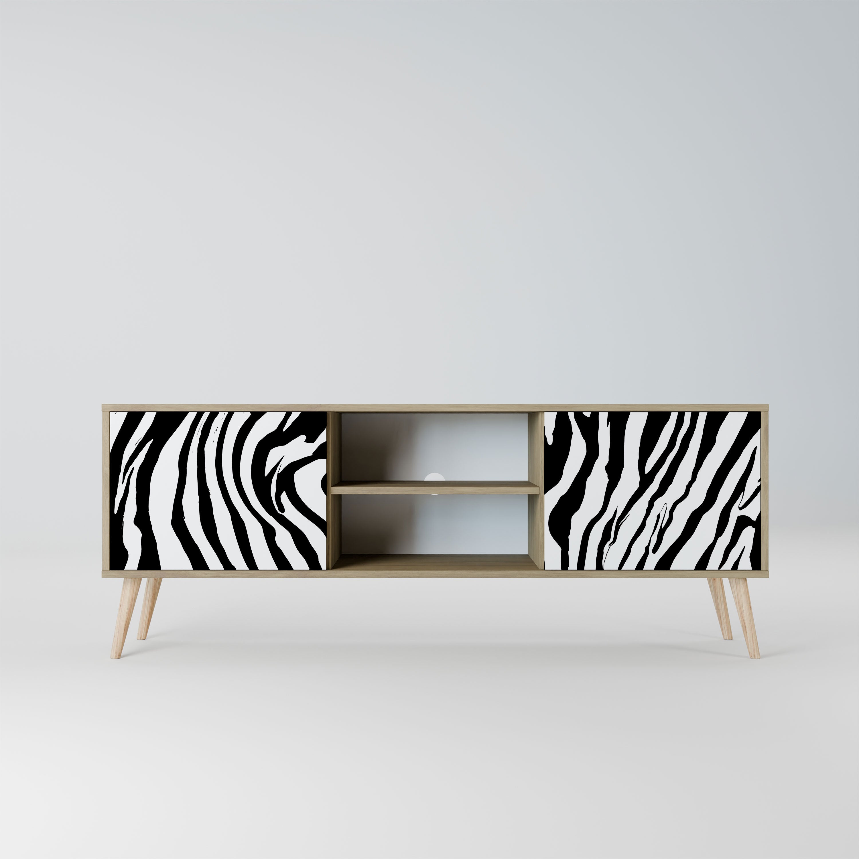 SPLENDID ZEBRA Szafka RTV 2-drzwiowa