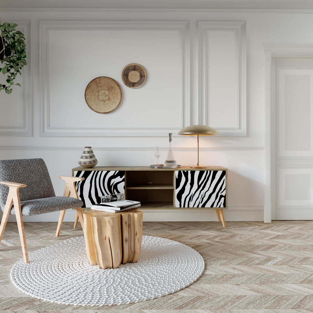 SPLENDID ZEBRA 2-türiges TV-Lowboard