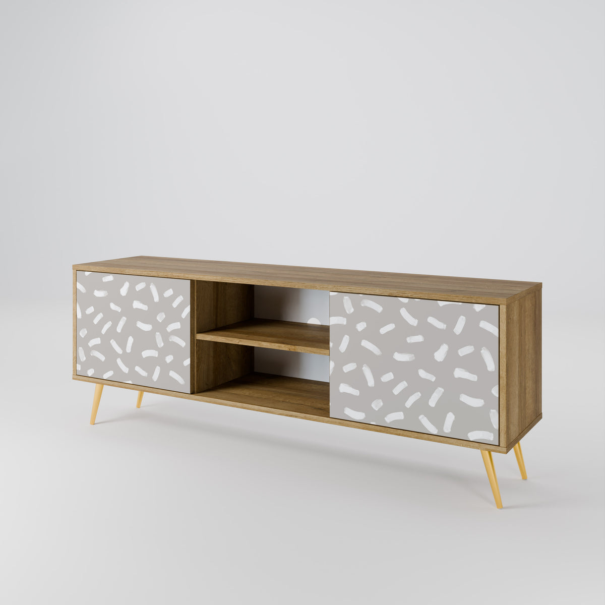 PASSING SECONDS Mueble de TV de 2 Puertas