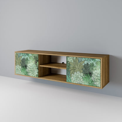 SUCCULENT CLUSTER TV-bänk med två dörrar