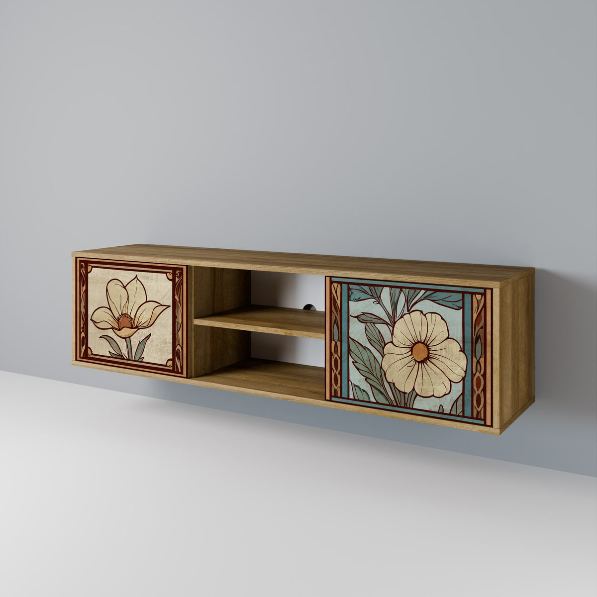 TIMELESS FLORA 2-türiges TV-Lowboard
