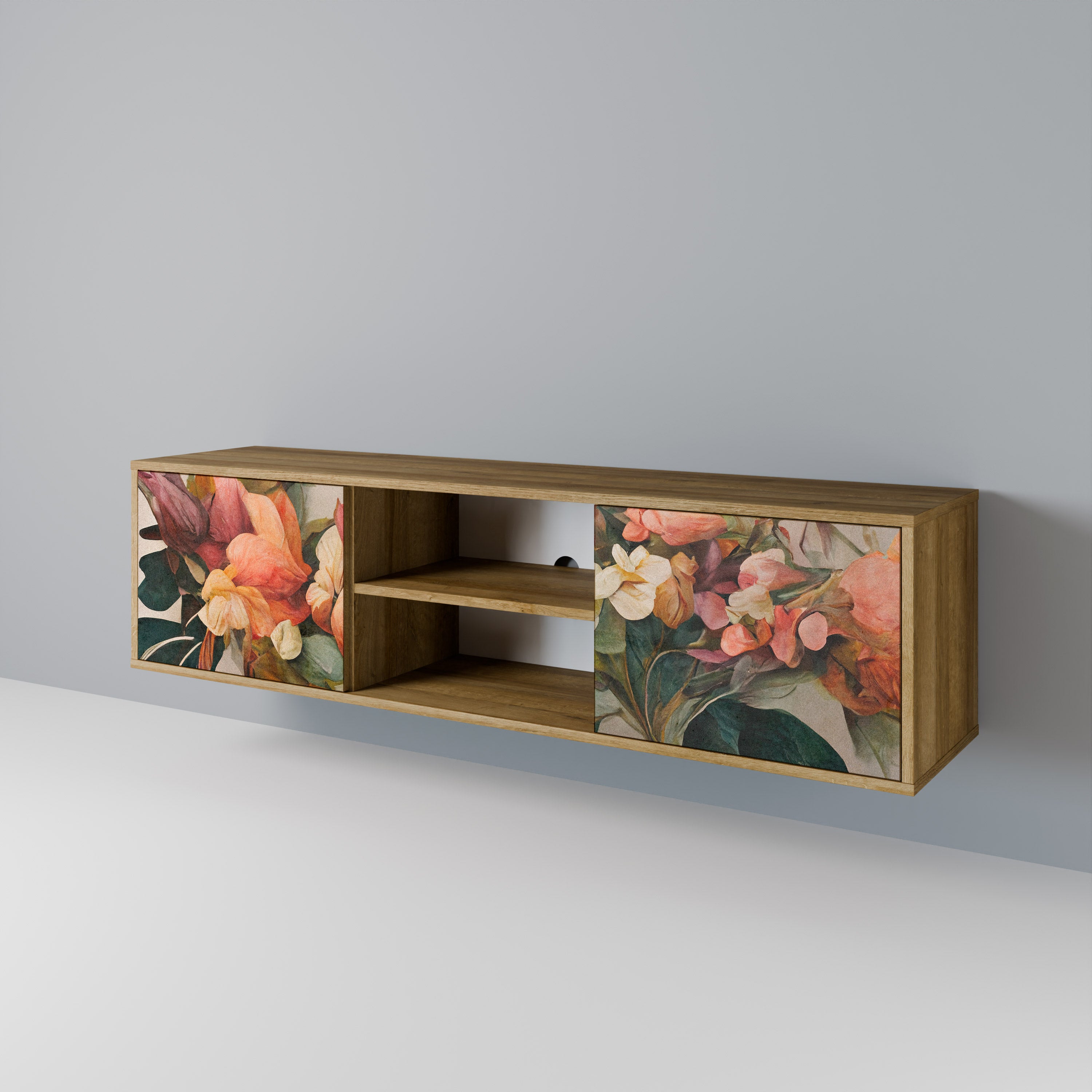 STYLISH BEAUTY Mueble de TV de 2 Puertas