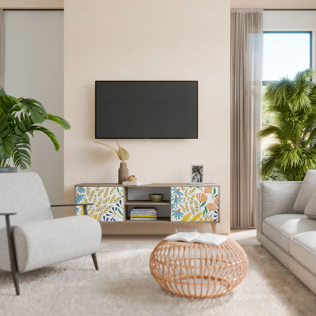 HELLO SPRING Mueble de TV de 2 Puertas