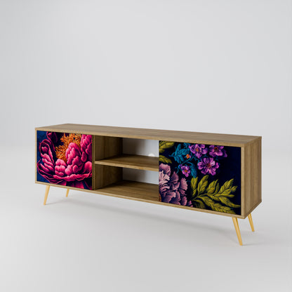 BLOOMING ELEGANCE Mueble de TV de 2 Puertas