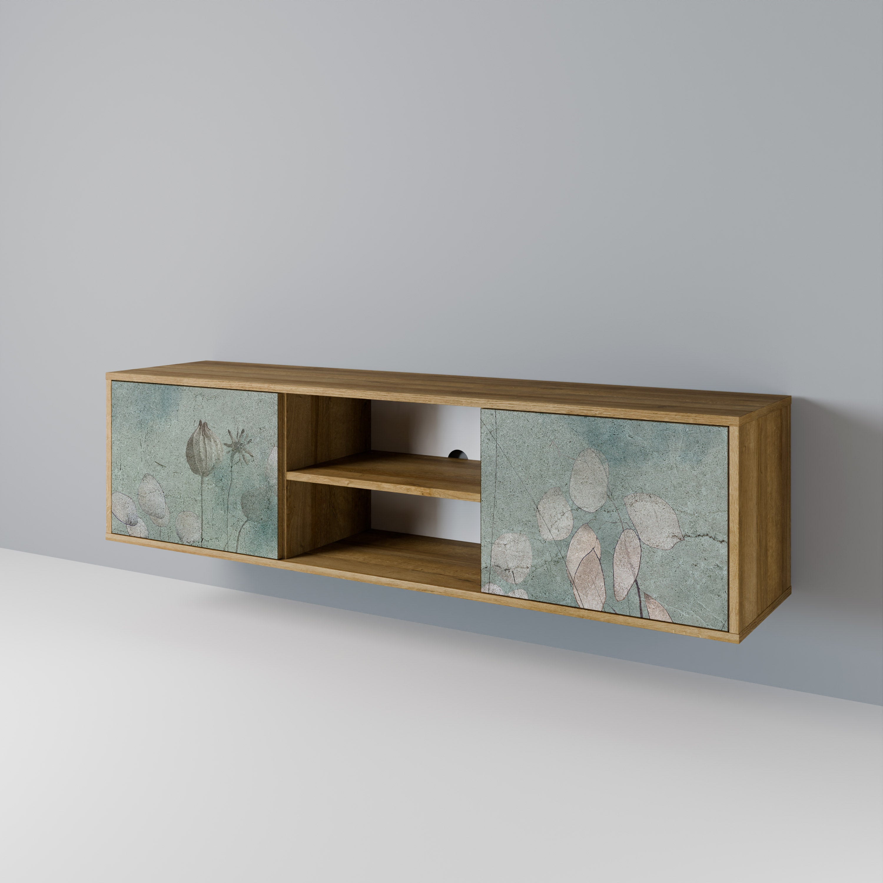 NIGHT LADY Mueble de TV de 2 Puertas