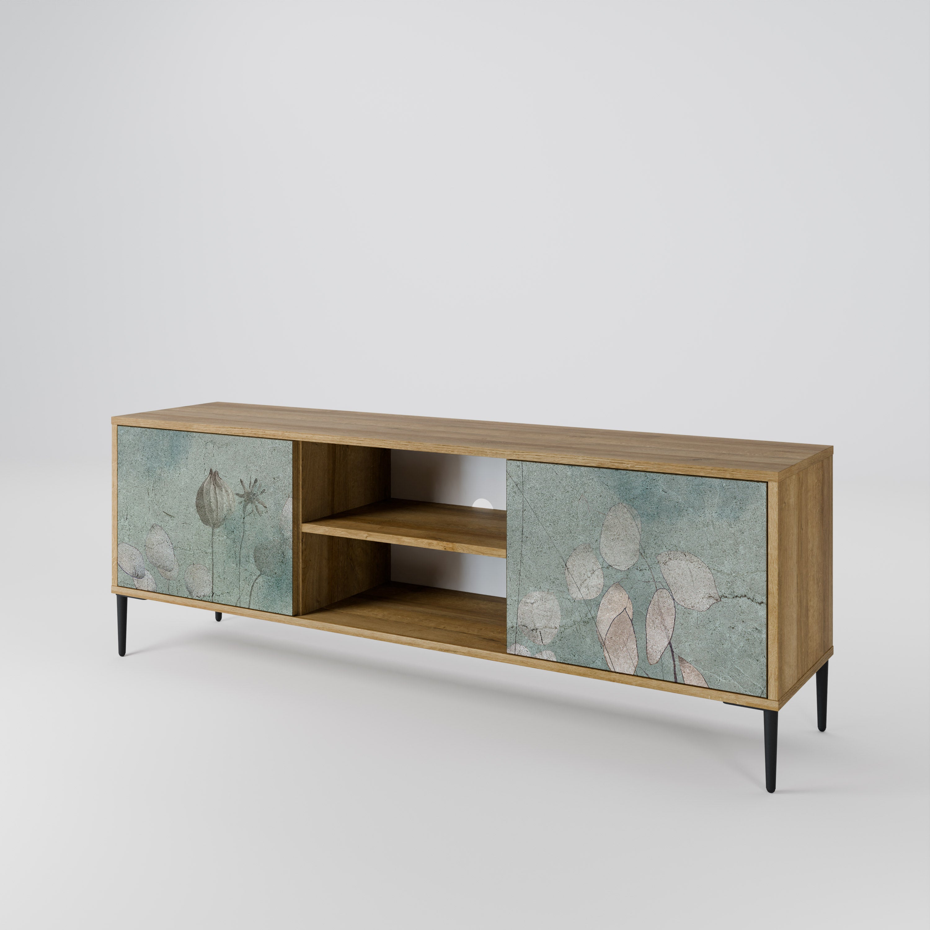 NIGHT LADY Mueble de TV de 2 Puertas