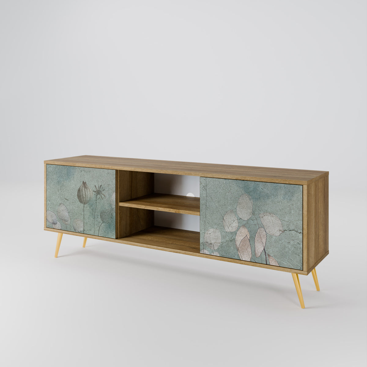 NIGHT LADY Mueble de TV de 2 Puertas