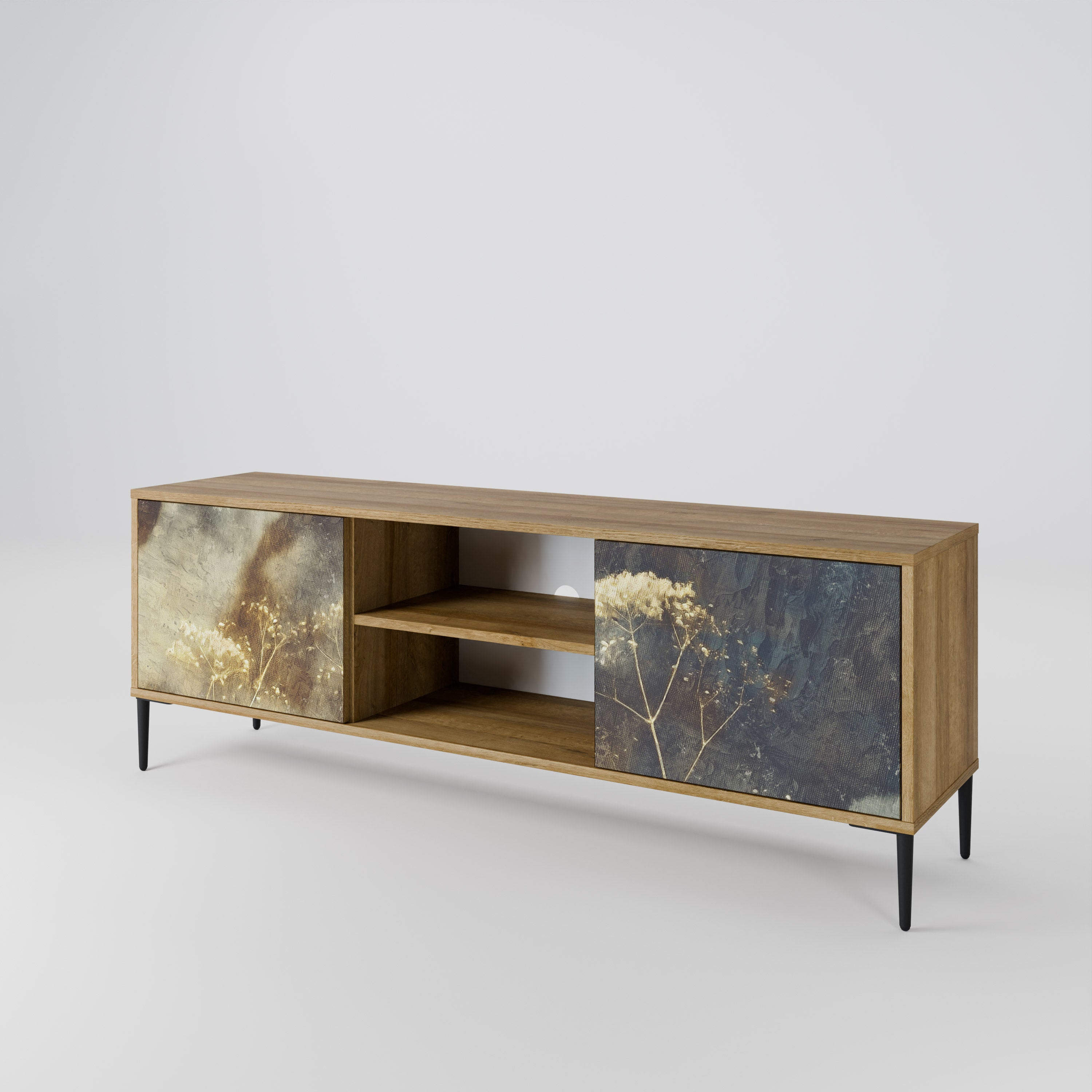 GENTLE POWER Mueble de TV de 2 Puertas