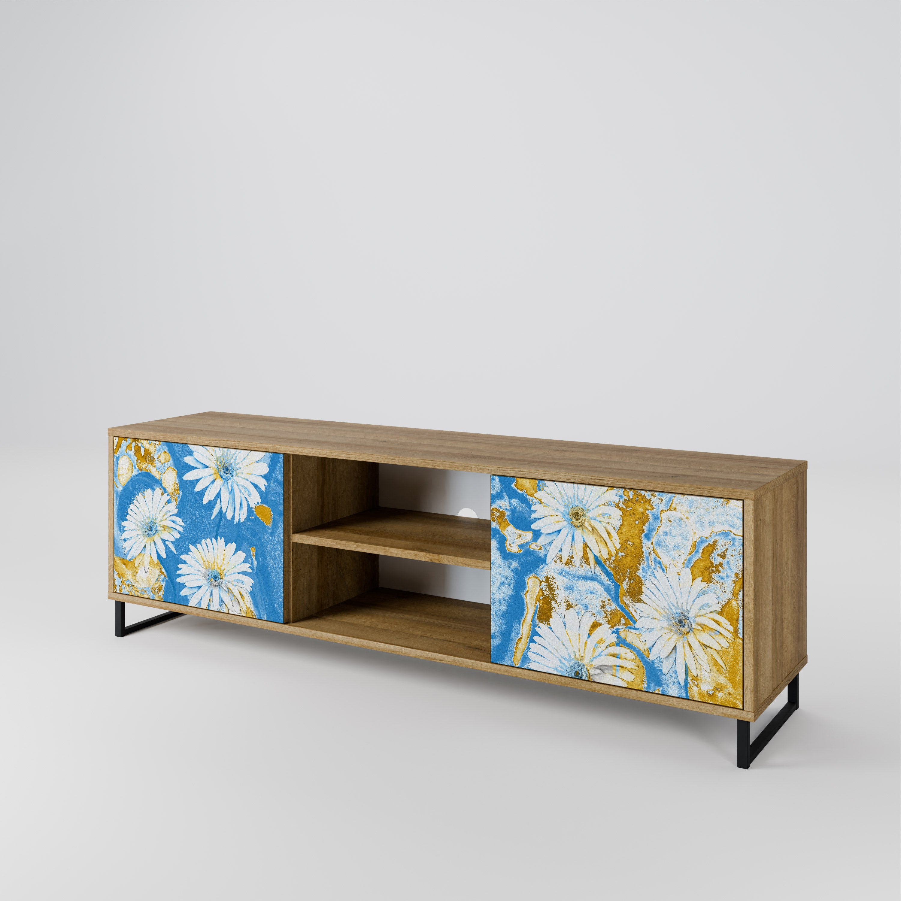 DAISY LUXE Mueble de TV de 2 Puertas