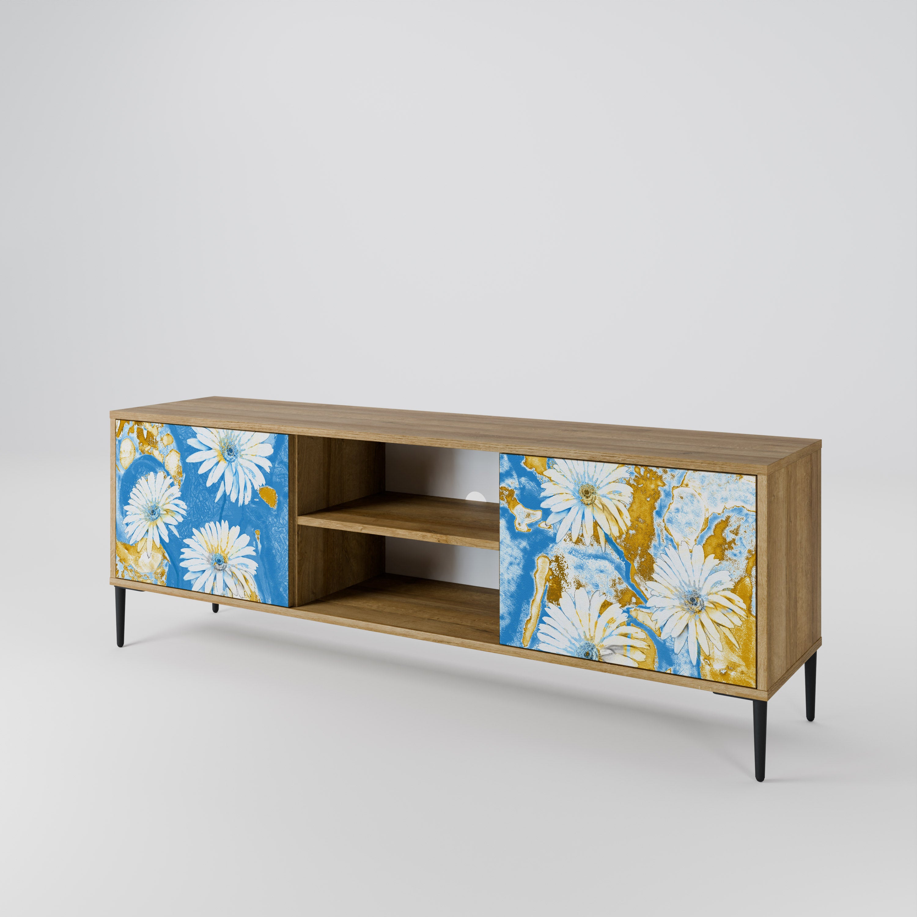 DAISY LUXE Mueble de TV de 2 Puertas