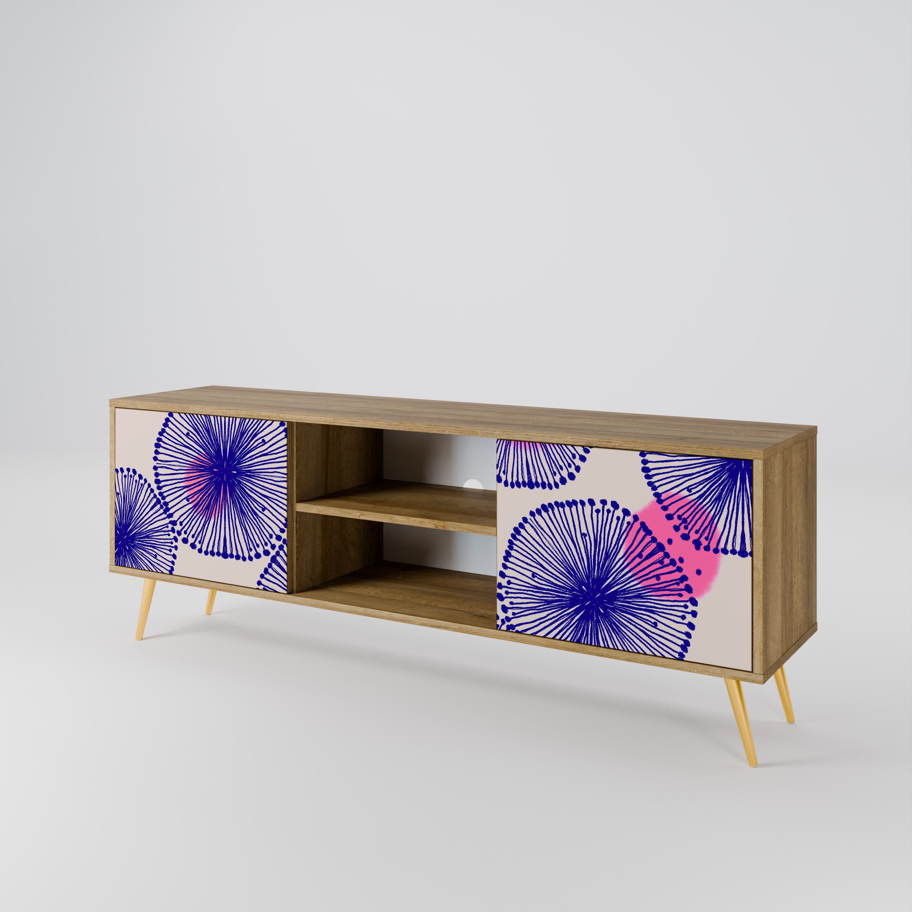 MAGIC NATURE Mueble de TV de 2 Puertas