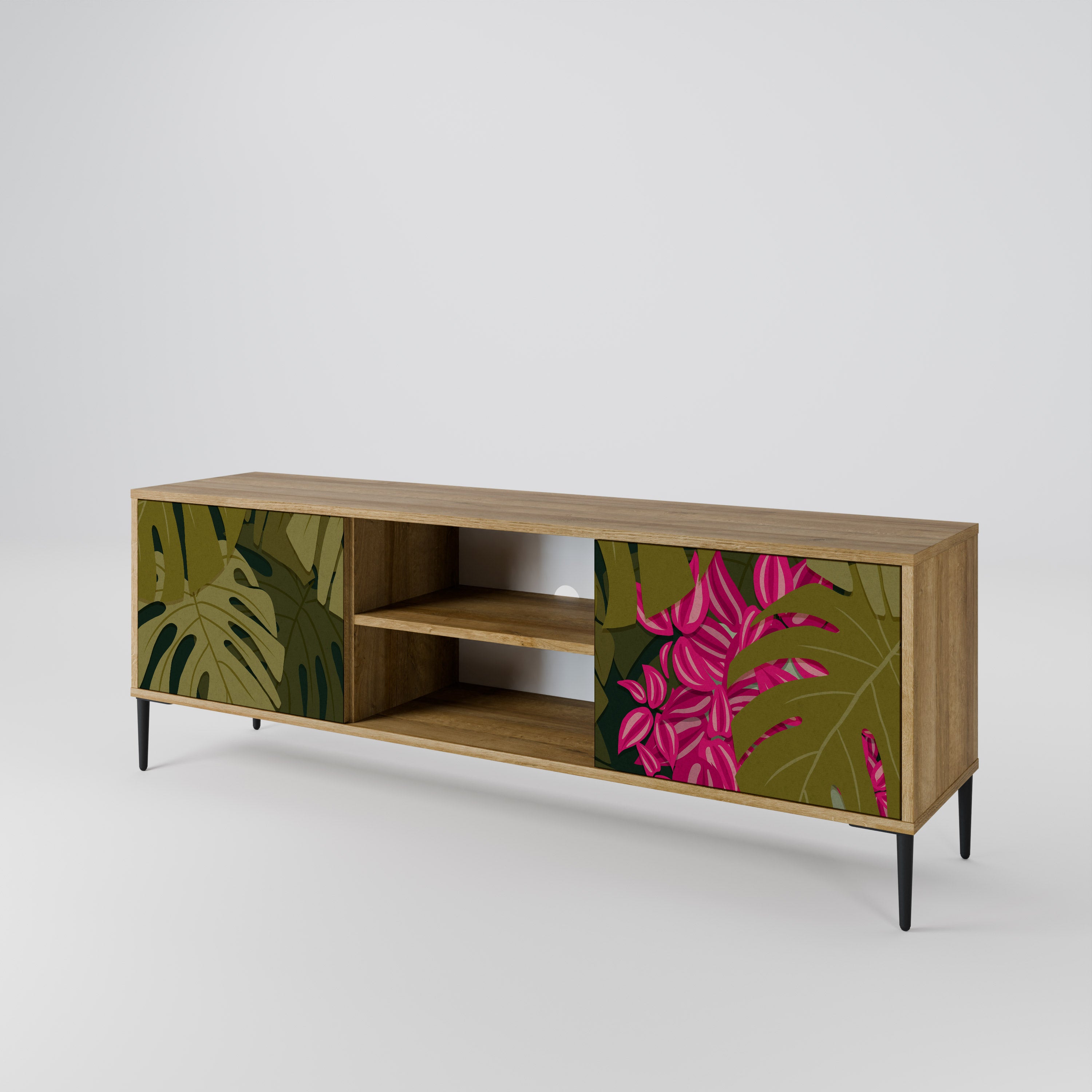 TROPICAL BEAUTY Mueble de TV de 2 Puertas