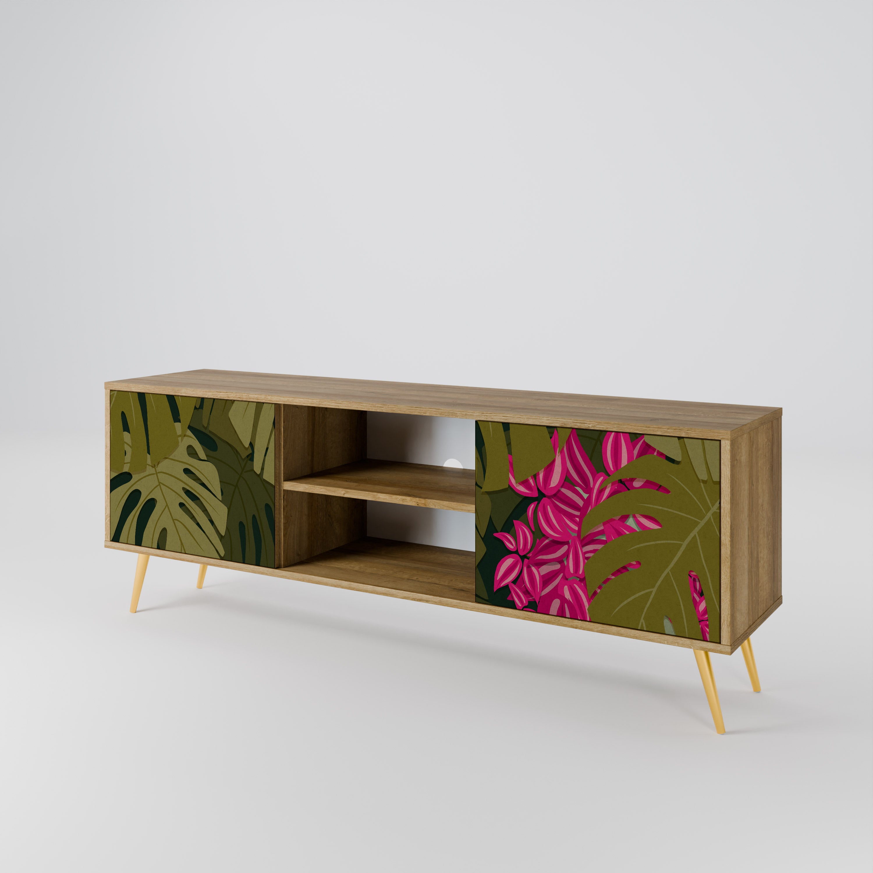 TROPICAL BEAUTY Mueble de TV de 2 Puertas