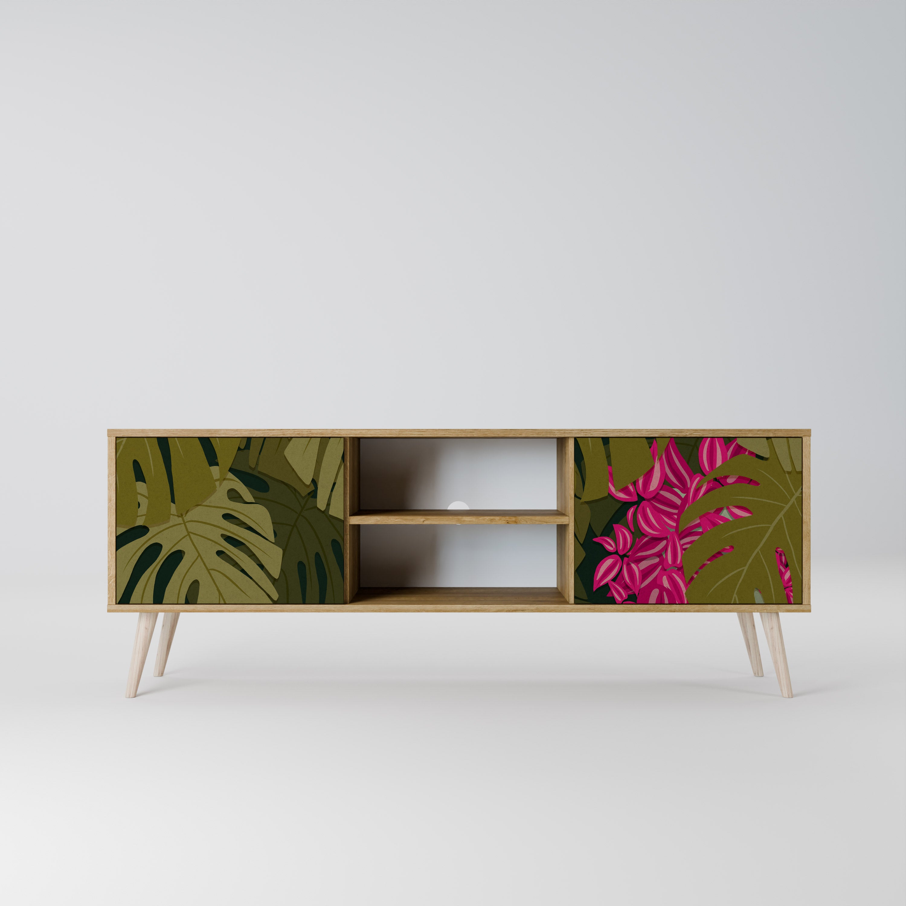 TROPICAL BEAUTY Mueble de TV de 2 Puertas