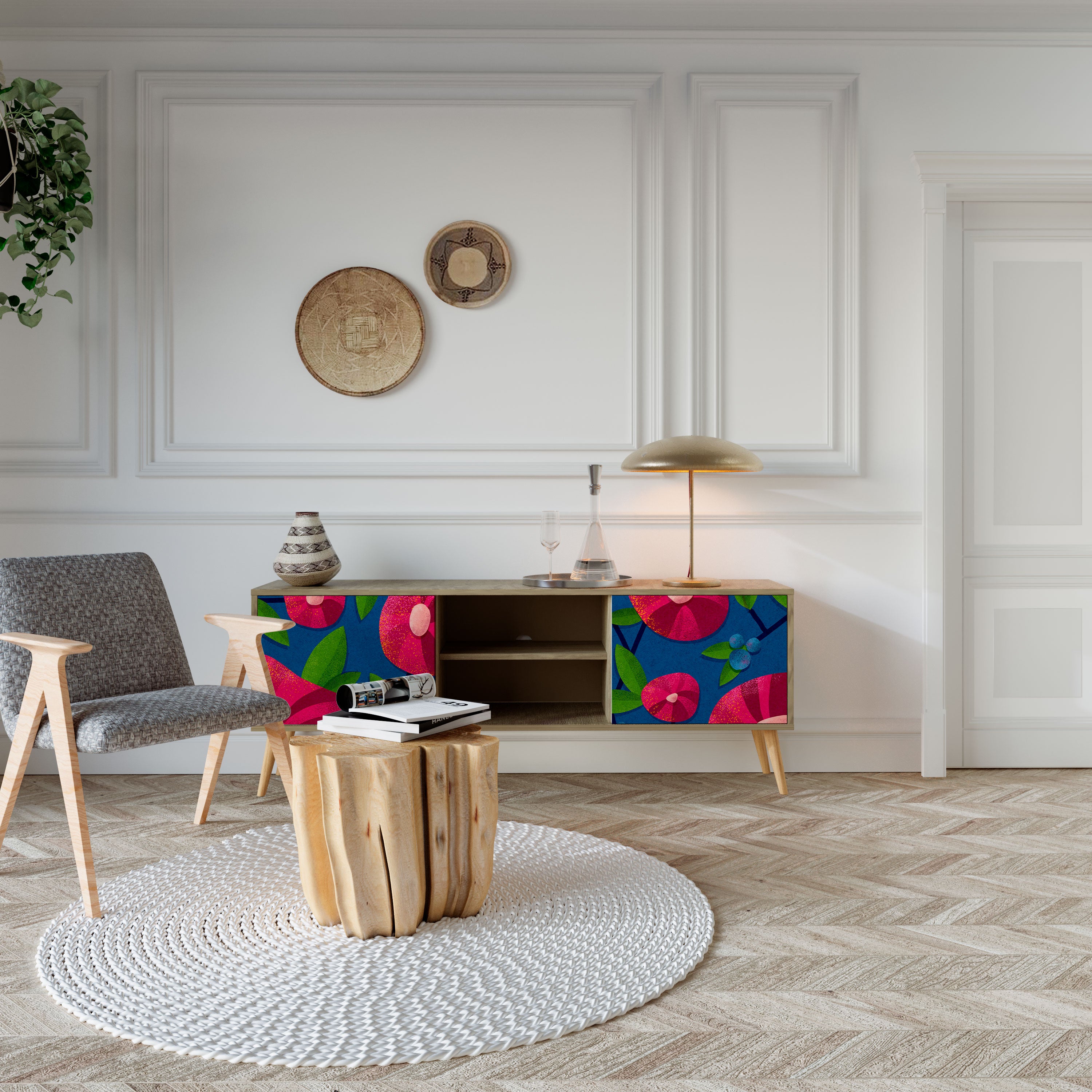 SPRING THOUGHTS Mueble de TV de 2 Puertas