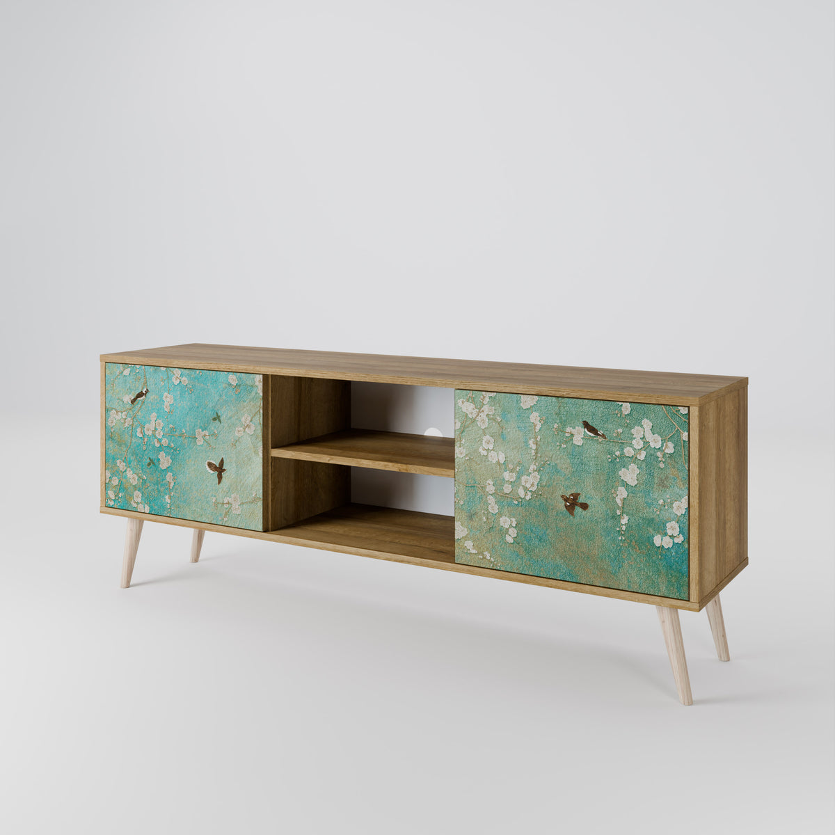 BLOOMING CHARM 2-Door TV Cabinet
