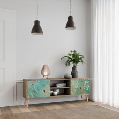 Mobile TV BLOOMING CHARM a 2 ante in effetto rovere