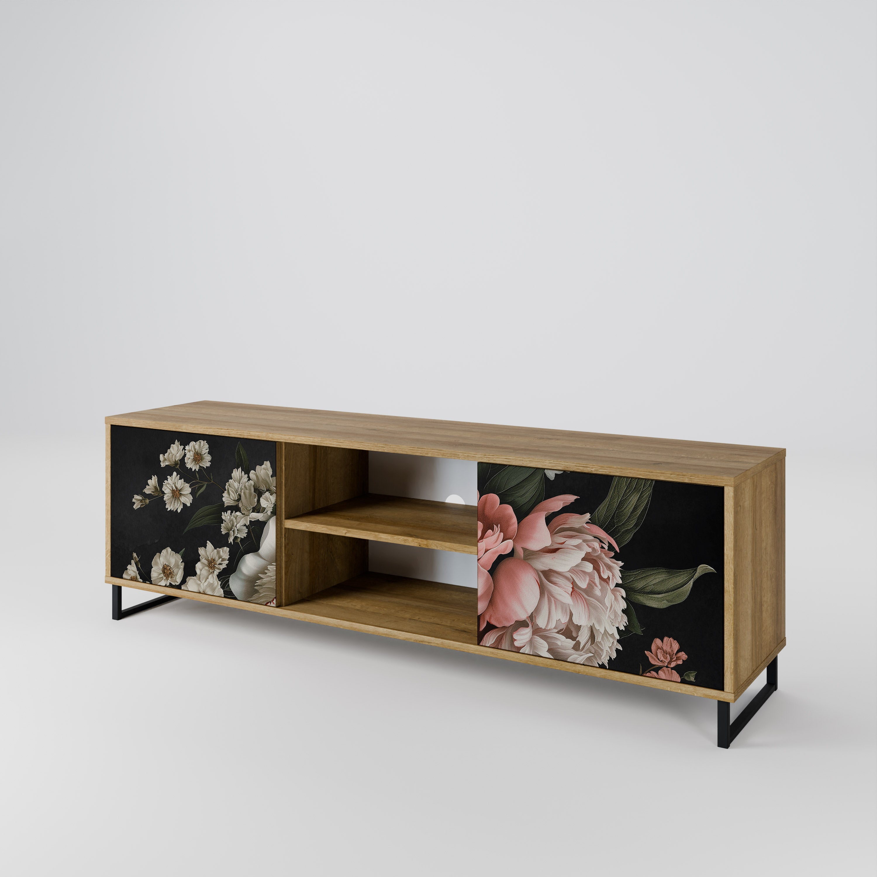LUSH ELEGANCE Mueble de TV de 2 Puertas