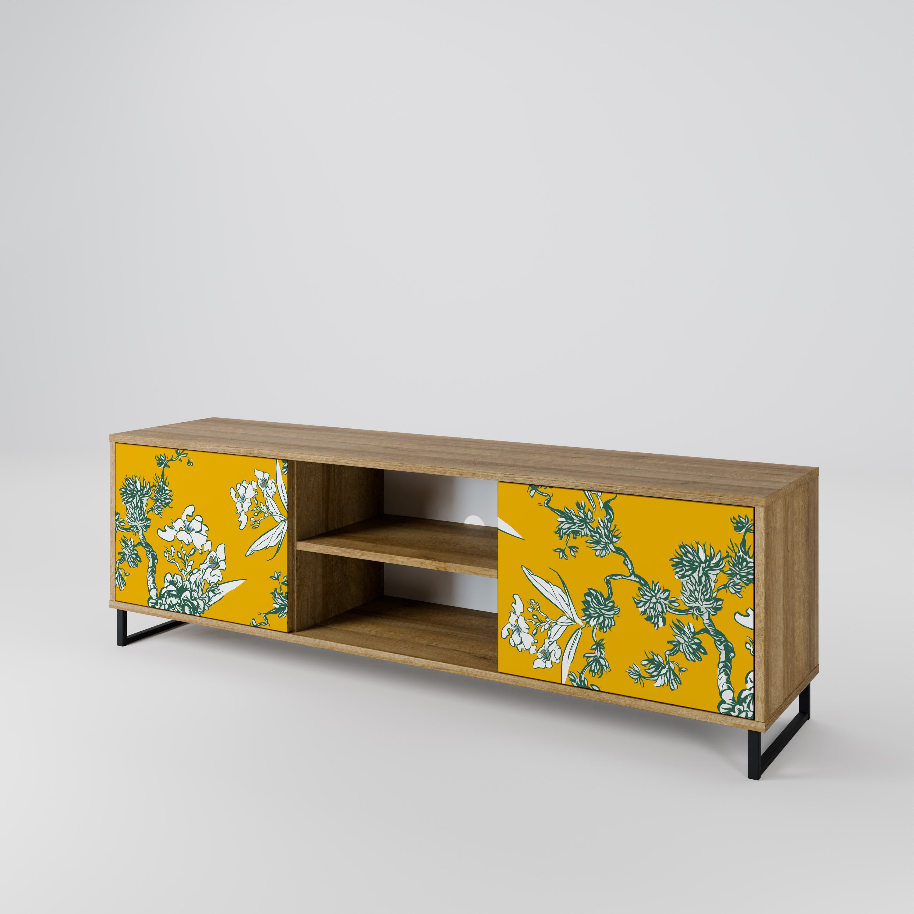 YELLOW CHINOISERIE Mueble de TV de 2 Puertas