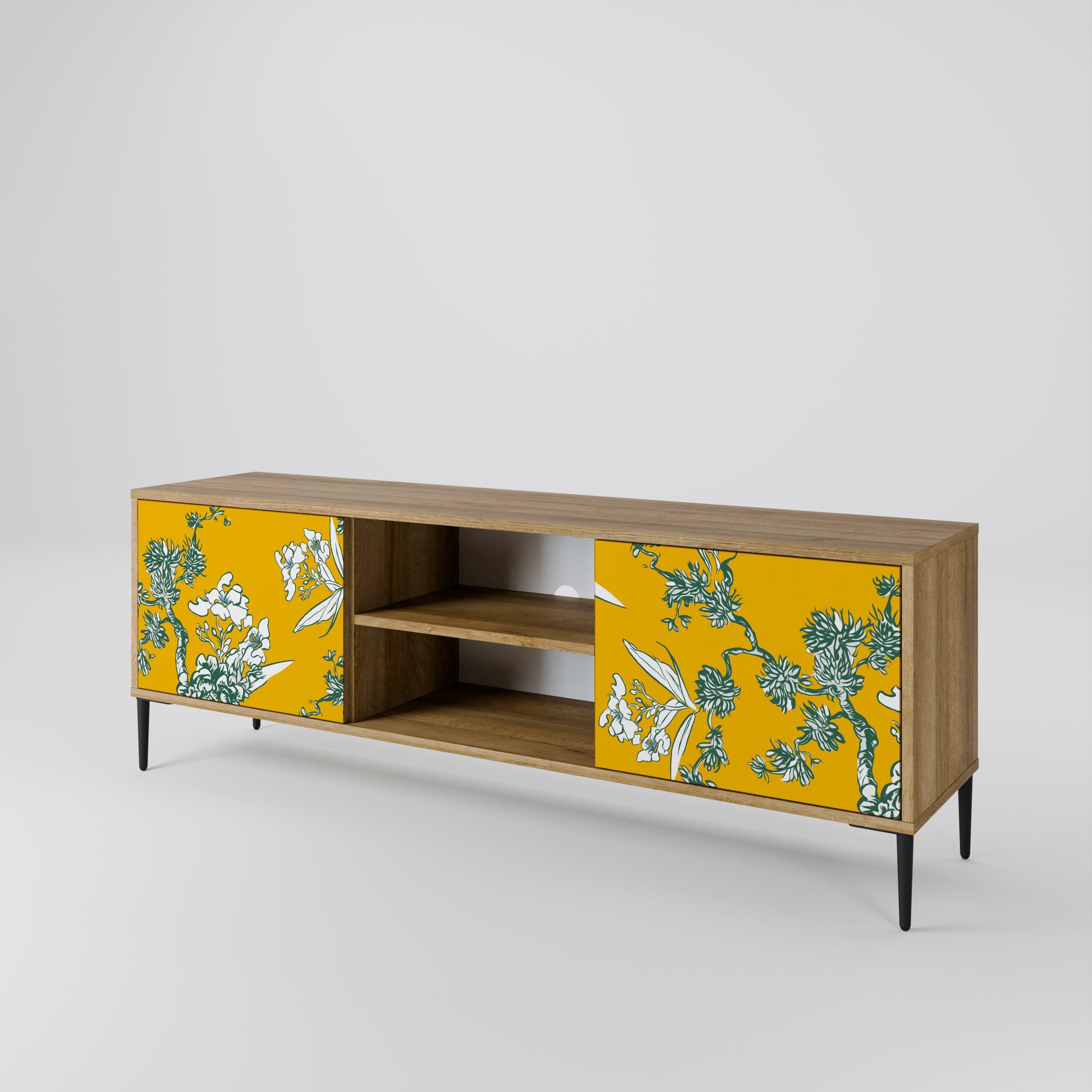 YELLOW CHINOISERIE Mueble de TV de 2 Puertas