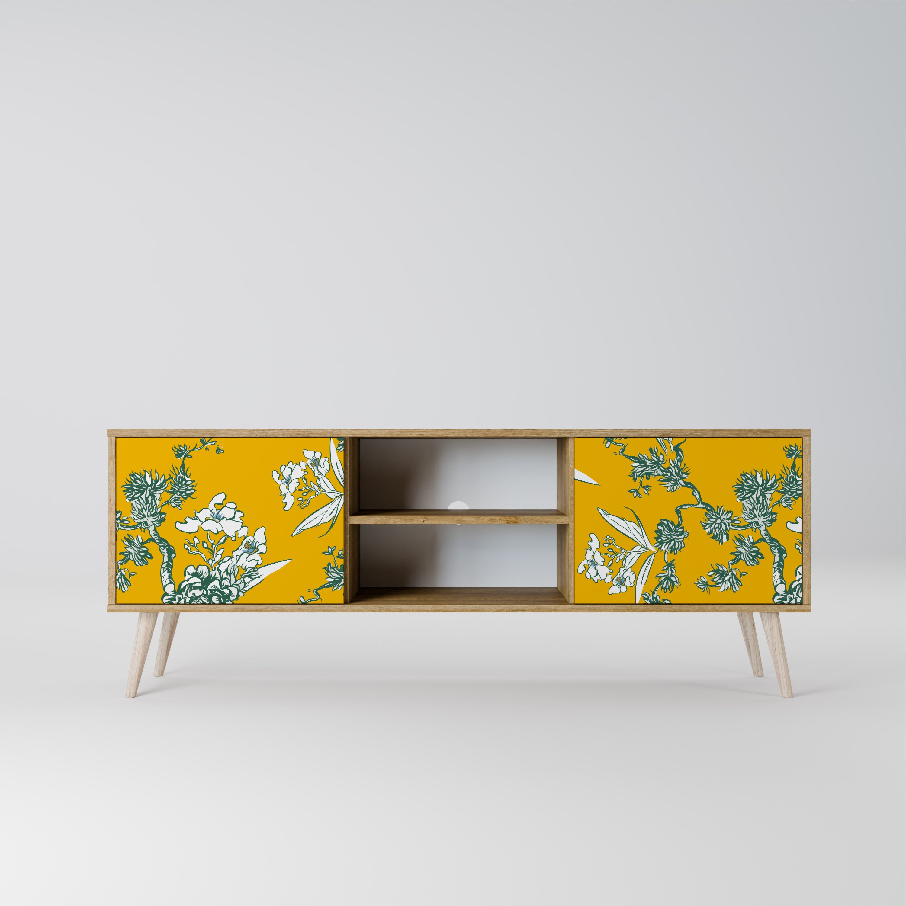 YELLOW CHINOISERIE Mueble de TV de 2 Puertas
